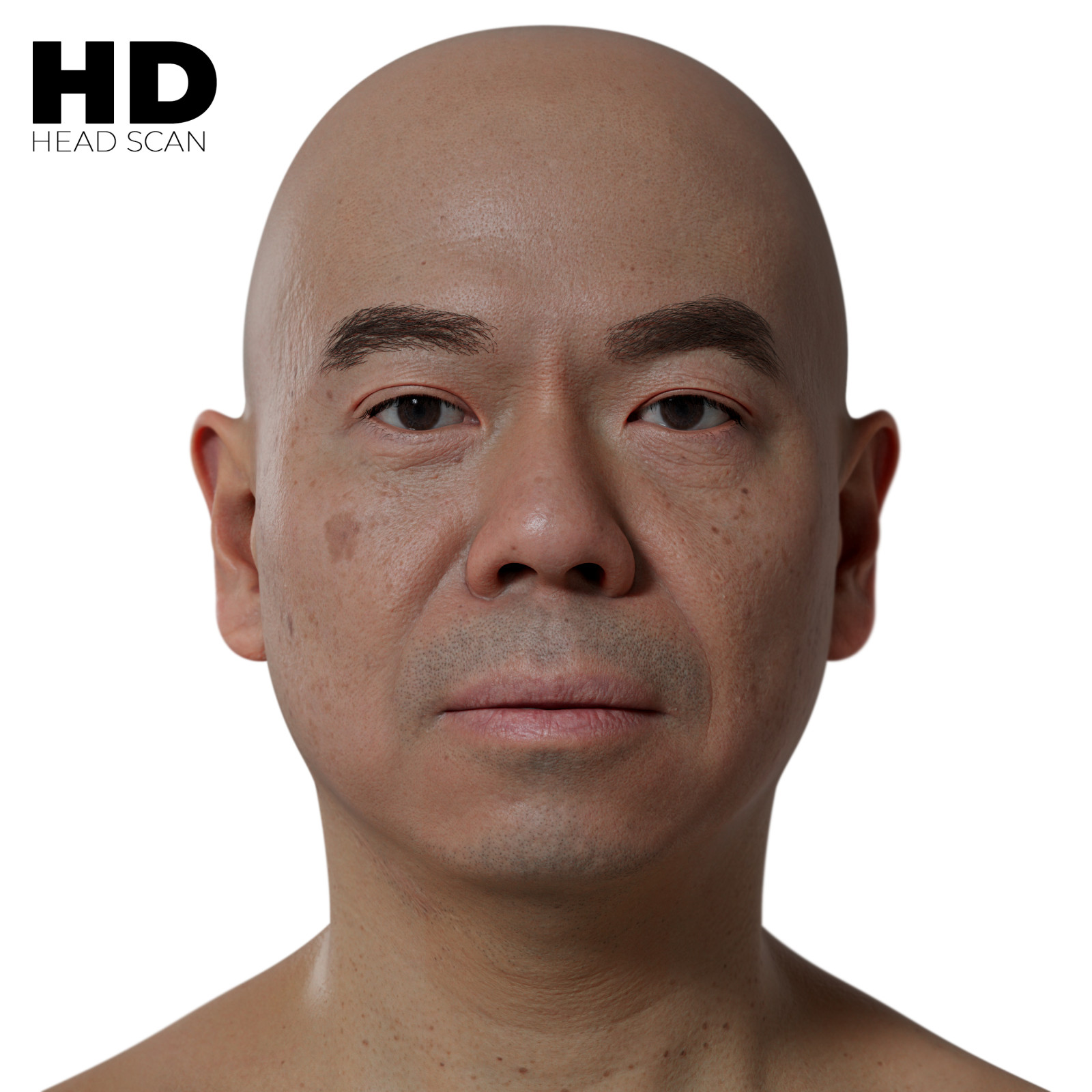 Hd Male Head Model 03